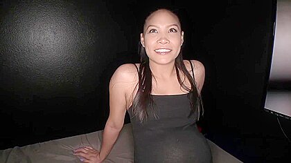 9 Month Pregnant And Due To Deliver In Three Days Cum Slut