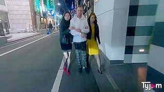 Japanese Mona Ayami And Tsubaki Kato Hard Fucked By A French Cock In A Love Hotel